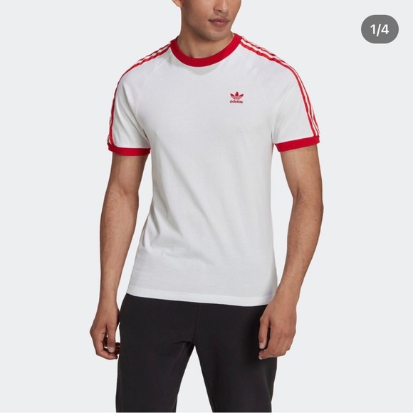 🇮🇹🇪🇸🇨🇭🇫🇷Adidas Originals FB Nations ringer tee Red / Gold / Blue / Green - Picture 6 of 15